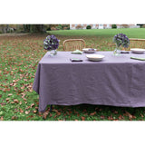 Pure Washed Linen Tablecloth, Plum