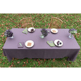 Pure Washed Linen Tablecloth, Plum