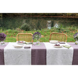 Pure Washed Linen Tablecloth, Plum