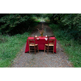 Pure Washed Linen Tablecloth, Redcurrant