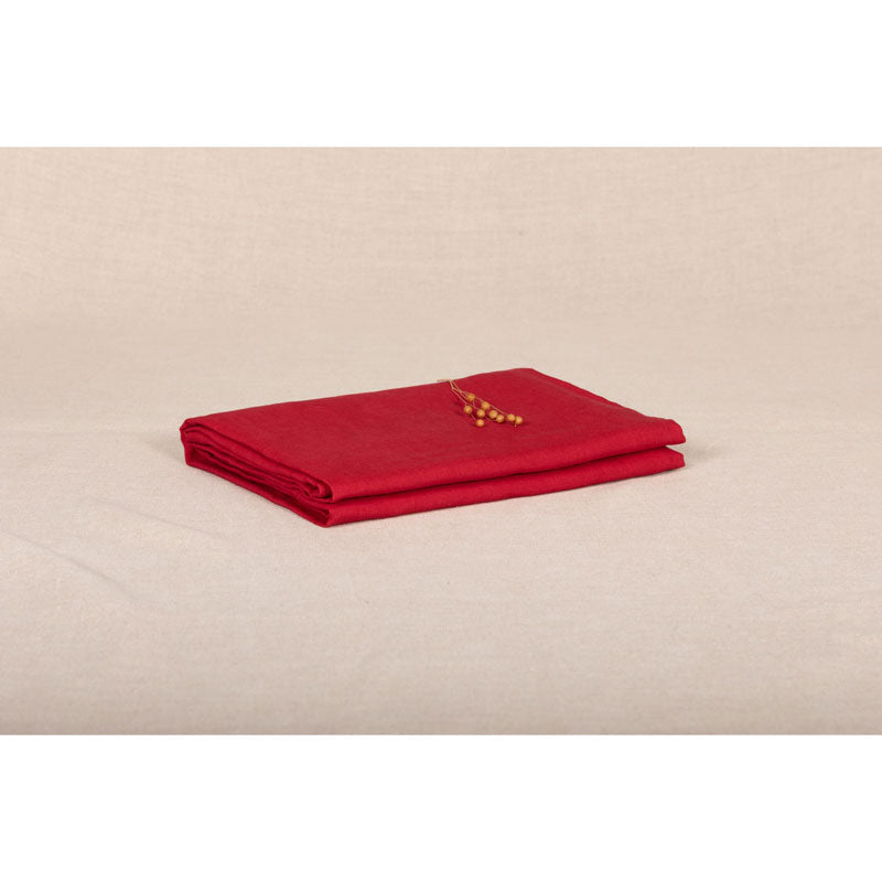 Pure Washed Linen Tablecloth, Redcurrant