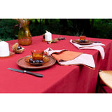 Pure Washed Linen Tablecloth, Redcurrant