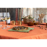 Pure Washed Linen Tablecloth, Terracotta Tile