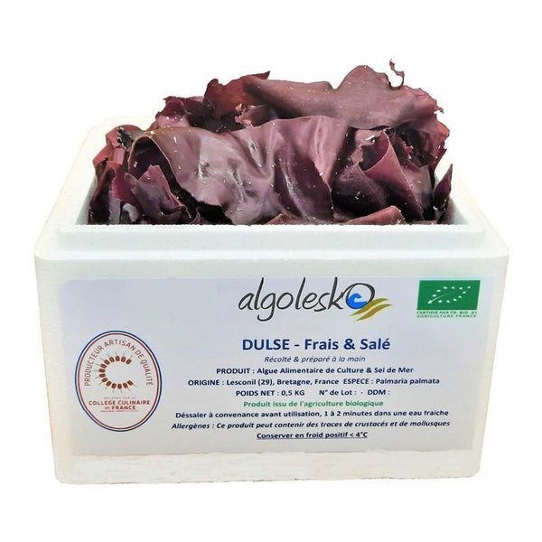 Organic Fresh Salted Seaweed Dulse - 500g - Zouf.biz