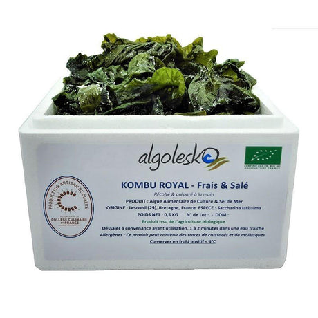 Organic Fresh Salted Seaweed Kombu Royal - 500g - Zouf.biz