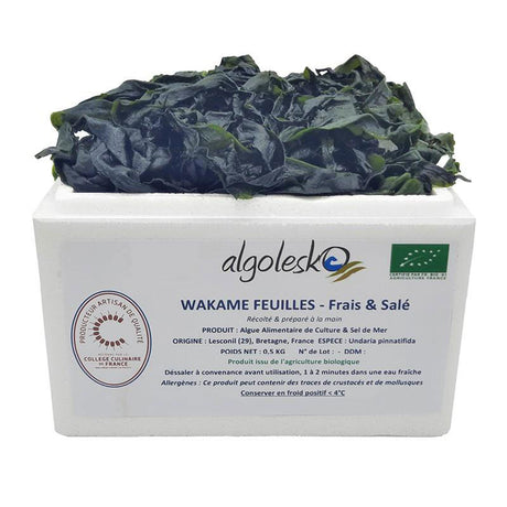 Organic Fresh Salted Seaweed Wakame - 500g - Zouf.biz