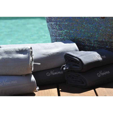 Cap-Ferret Silver 100% Cotton Beach Towel - Zouf.biz