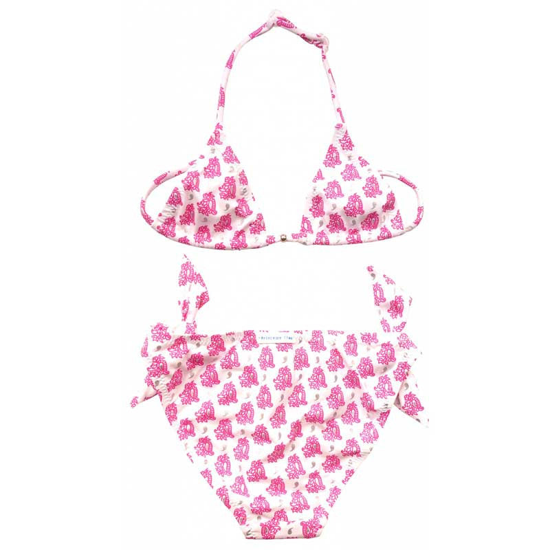 Bandana Shiny Print Bikini, Pink - Zouf.biz