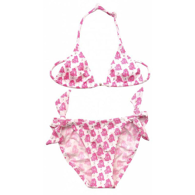 Bandana Shiny Print Bikini, Pink - Zouf.biz