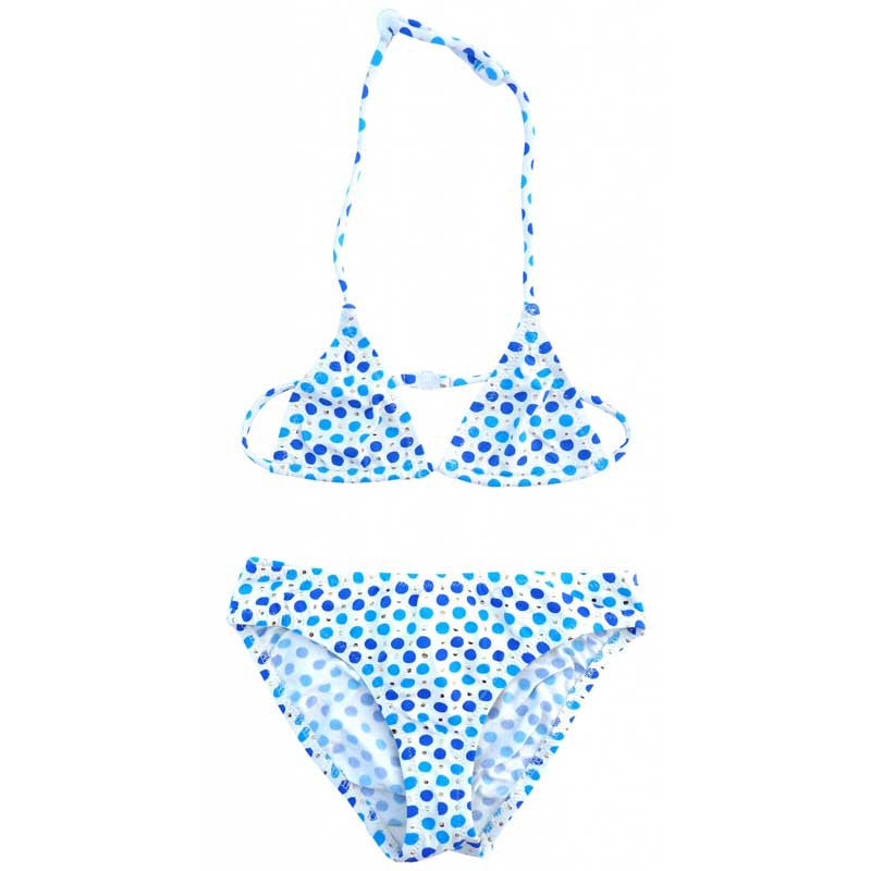 Naturelle Polka Dots Bikini, Blue - Zouf.biz