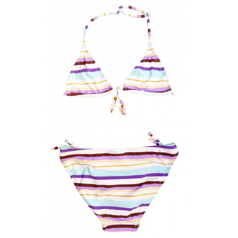 Gold Stripes Bikini, Purple - Zouf.biz