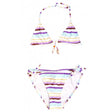 Gold Stripes Bikini, Purple - Zouf.biz