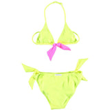 Solid Colour Bikini, Yellow - Zouf.biz