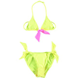 Solid Colour Bikini, Yellow - Zouf.biz