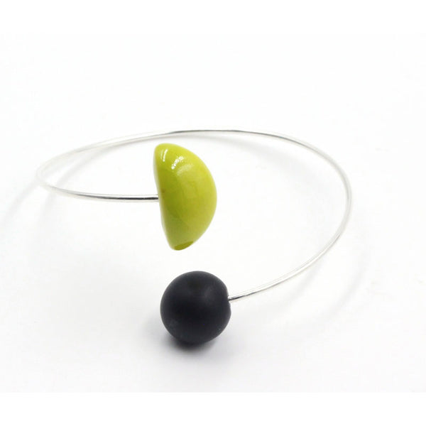 Inca Ceramic Bracelet, Anise & Black - Zouf.biz