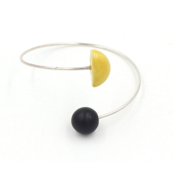Inca Ceramic Bracelet, Sun & Black - Zouf.biz
