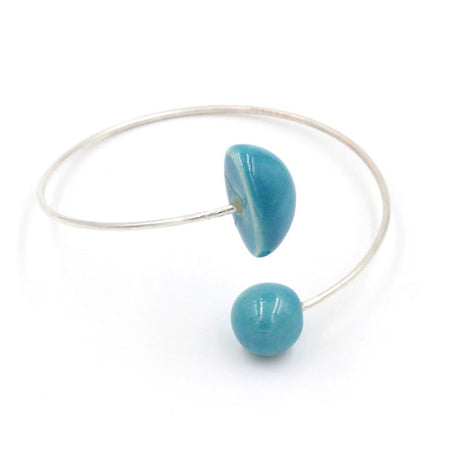 Inca Ceramic Bracelet, Turquoise - Zouf.biz