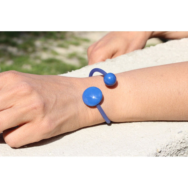 Moon Meteorite PVC Bracelet, Azure - Zouf.biz