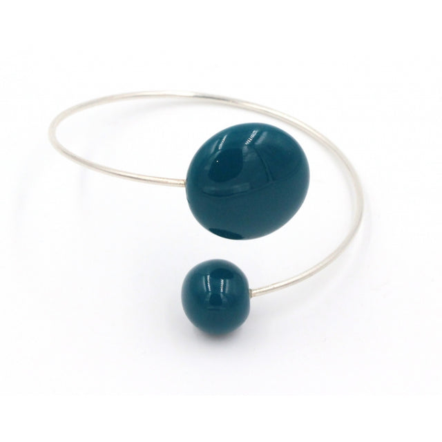 Moon Ceramic Bracelet, Duck Egg Blue - Zouf.biz