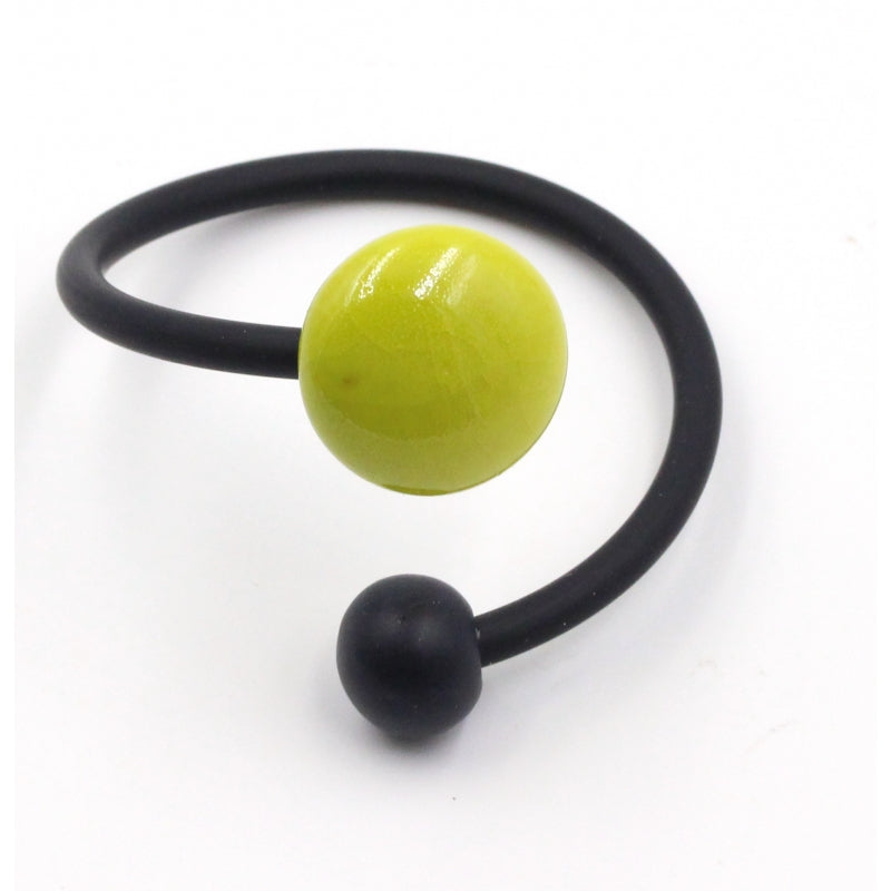 Moon Meteorite PVC Bracelet, Anise & Black - Zouf.biz