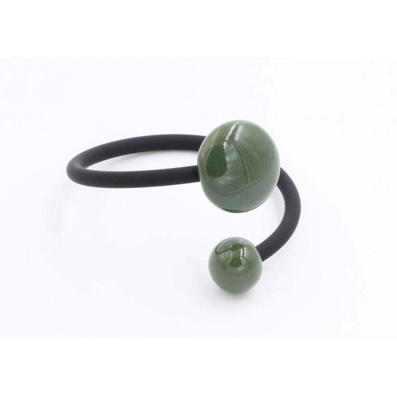 Moon Meteorite PVC Bracelet, Khaki - Zouf.biz