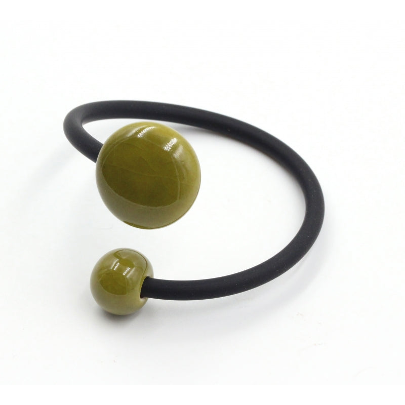 Moon Meteorite PVC Bracelet, Pistachio - Zouf.biz
