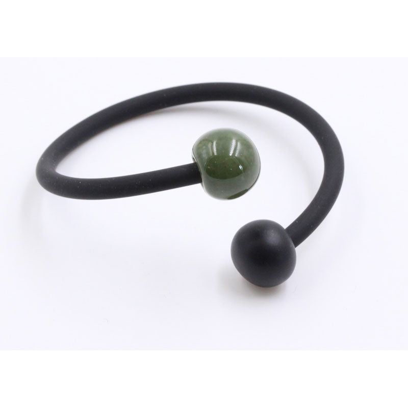 Perles Duo Yucatan PVC Bracelet, Khaki & Black - Zouf.biz