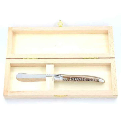 Laguiole Butter Knife Horn Hip, Prestige Collection - Zouf.biz