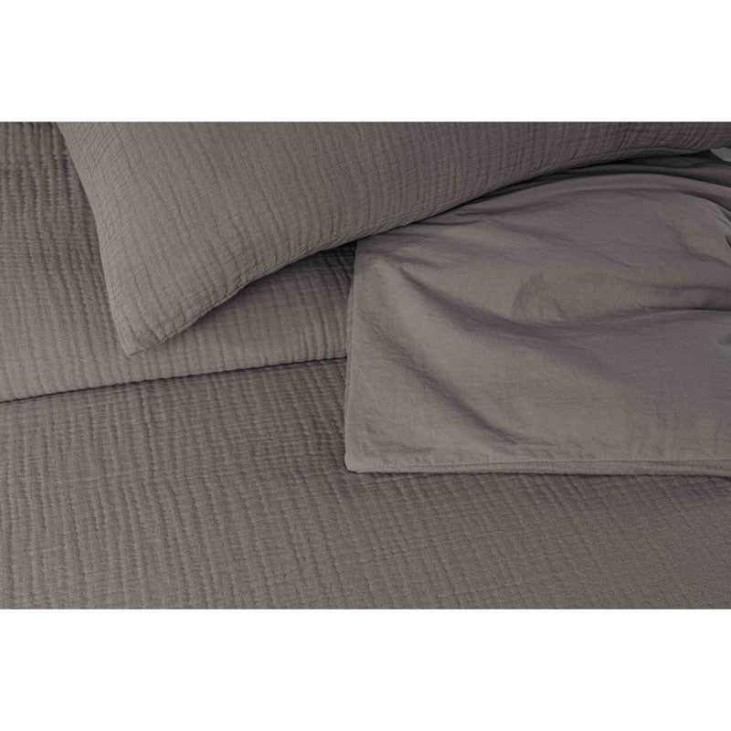 Cotton Gauze Pillow Case, Slate Grey - Zouf.biz