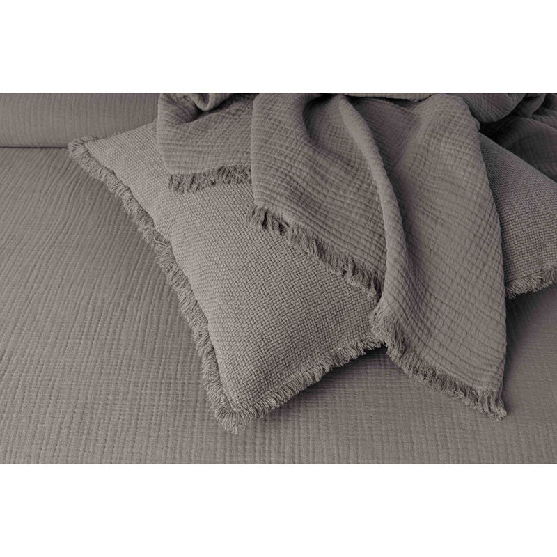 Cotton Gauze Duvet Cover, Slate Grey - Zouf.biz