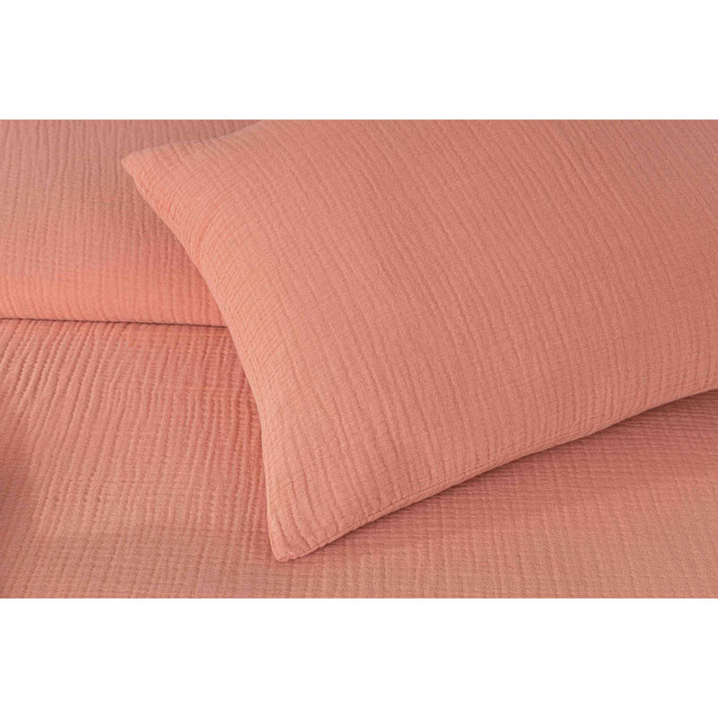 Cotton Gauze Pillow Case, Terracotta - Zouf.biz