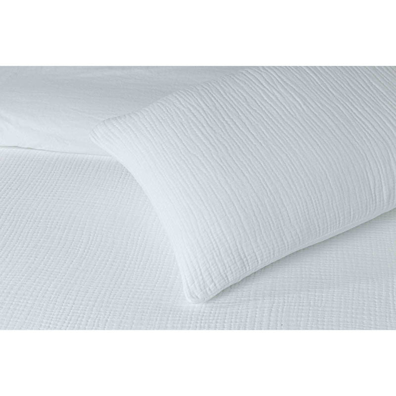 Cotton Gauze Duvet Cover, White - Zouf.biz