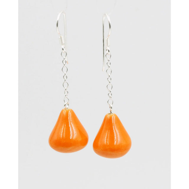 Conic Drop Earrings, Orange - Zouf.biz