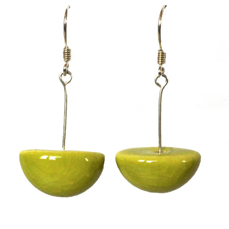 Inca Yucatan Ceramic Drop Earrings, Anise - Zouf.biz