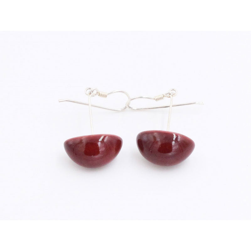 Inca Yucatan Ceramic Drop Earrings, Blackcurrant - Zouf.biz
