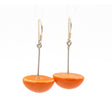 Inca Yucatan Ceramic Drop Earrings, Orange - Zouf.biz