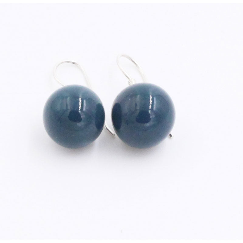 Perles Ceramic Drop Earrings, Duck Egg Blue - Zouf.biz