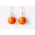 Perles Ceramic Drop Earrings, Orange - Zouf.biz