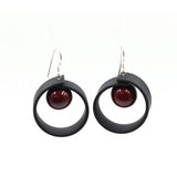 Tempo Drop Earrings, Blackcurrant - Zouf.biz