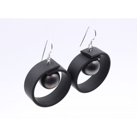 Tempo Drop Earrings, Cast Iron - Zouf.biz