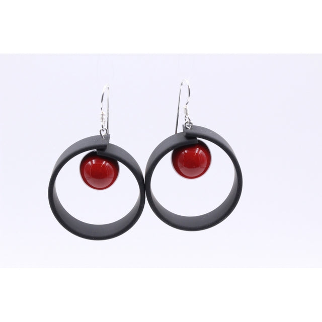 Tempo Drop Earrings, Cherry - Zouf.biz