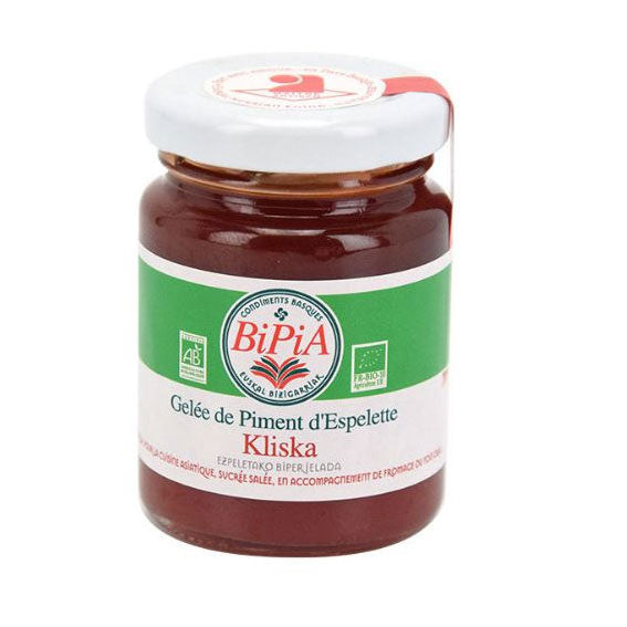 Organic Espelette Chili Pepper Jelly - 100g Jar - Zouf.biz