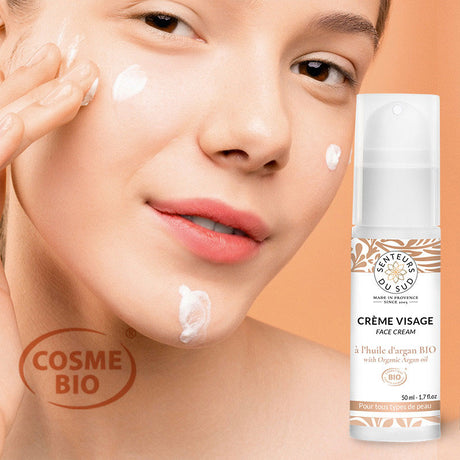 Face Cream with Organic Argan Oil - 50ml - Zouf.biz
