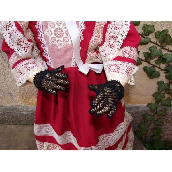Black Vintage Crochet Gloves - Zouf.biz
