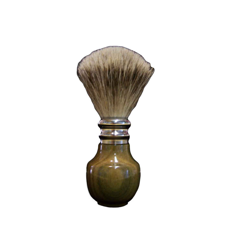 Pure Silver Tip Badger Shaving Brush Guayacan Wood - Zouf.biz