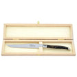 Laguiole Bread Knife Dark Horn Tip, Prestige Collection - Zouf.biz