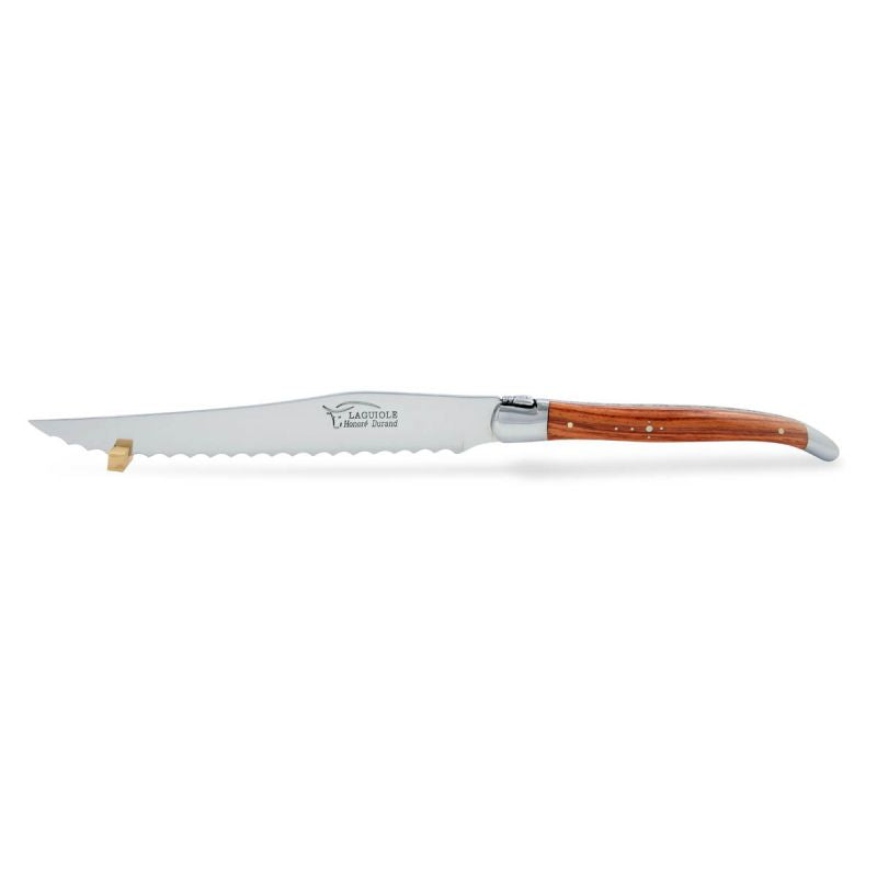 Laguiole Bread Knife Rosewood, Prestige Collection - Zouf.biz