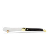 Laguiole Butter Knife Ebony Wood, Prestige Collection - Zouf.biz