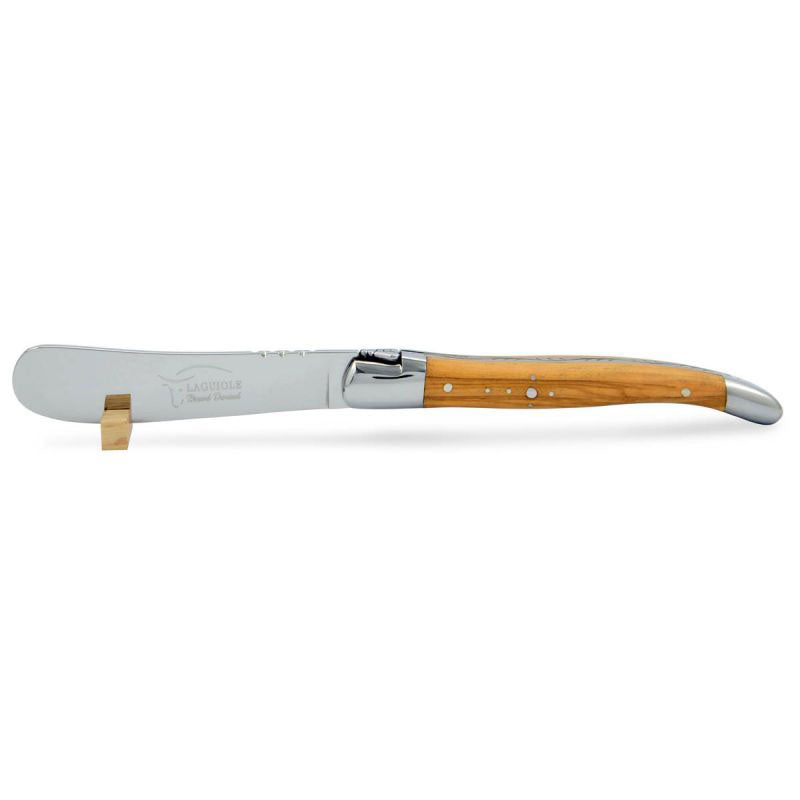 Laguiole Butter Knife Olive Wood, Prestige Collection - Zouf.biz