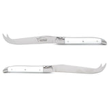 Laguiole Cheese Knife, White Corian - Zouf.biz